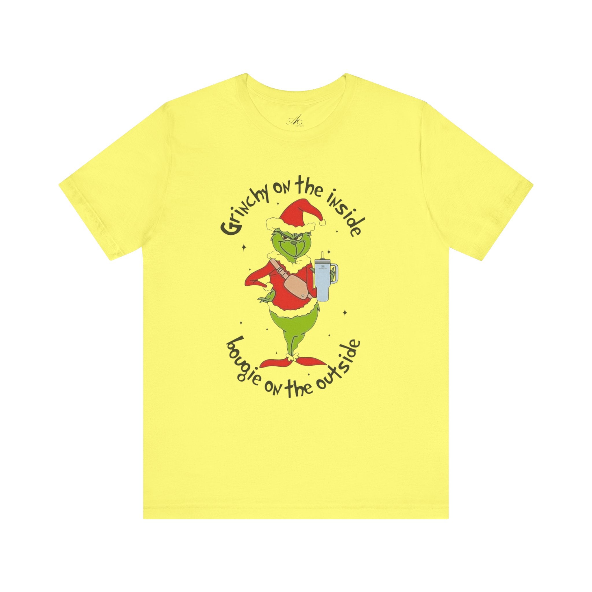 Grinch-Inspired Holiday Tee: 'Grinchy on the Inside, Boogie on the Outside'