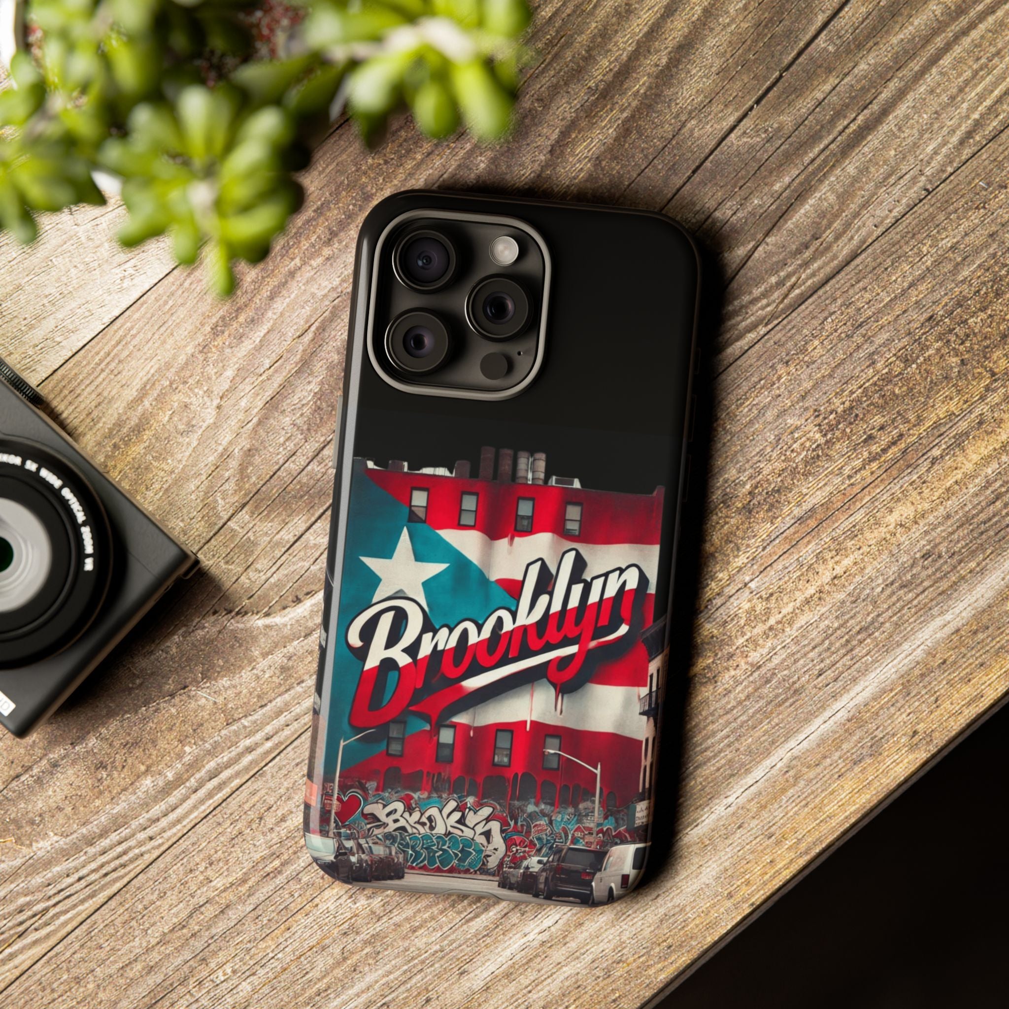 Brooklyn Street Art Phone Case  Urban Graffiti Protective Cover