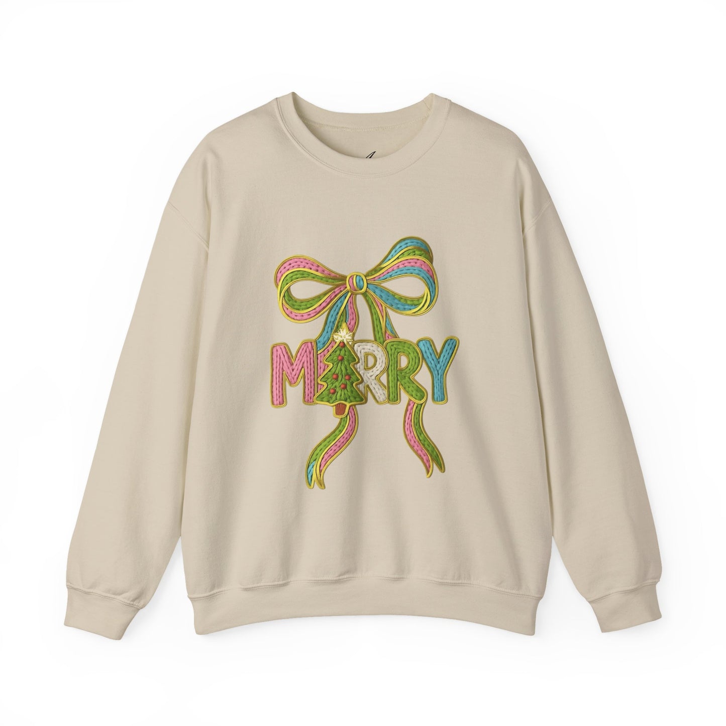 Festive Holiday Designs and Quotes Candy Christmas Tree Sweatshirt — Holiday Candyland Crewneck