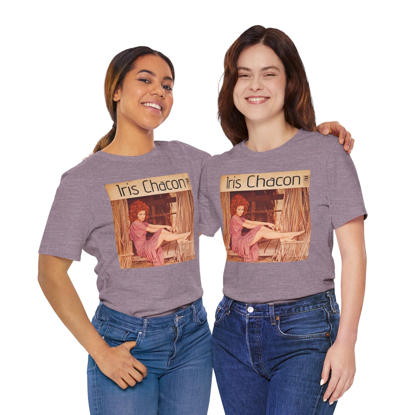 Retro Iris Chacon Unisex Tee, Vintage Music Shirt, Bohemian T-Shirt, Gift for Her, 90s Style Top