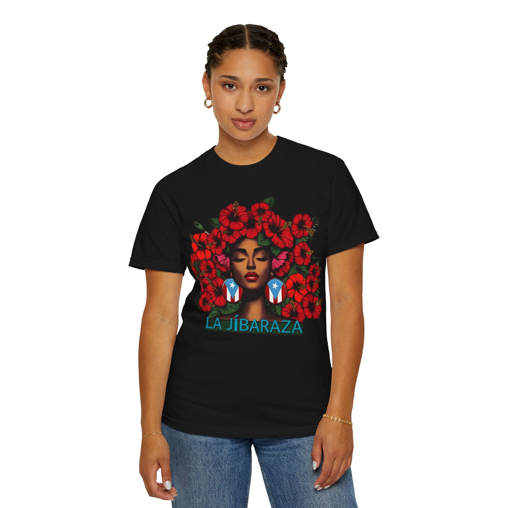 Puerto Rico Navidades T-Shirt — "La Jíbaraza" Floral Puerto Rican Pride Tee