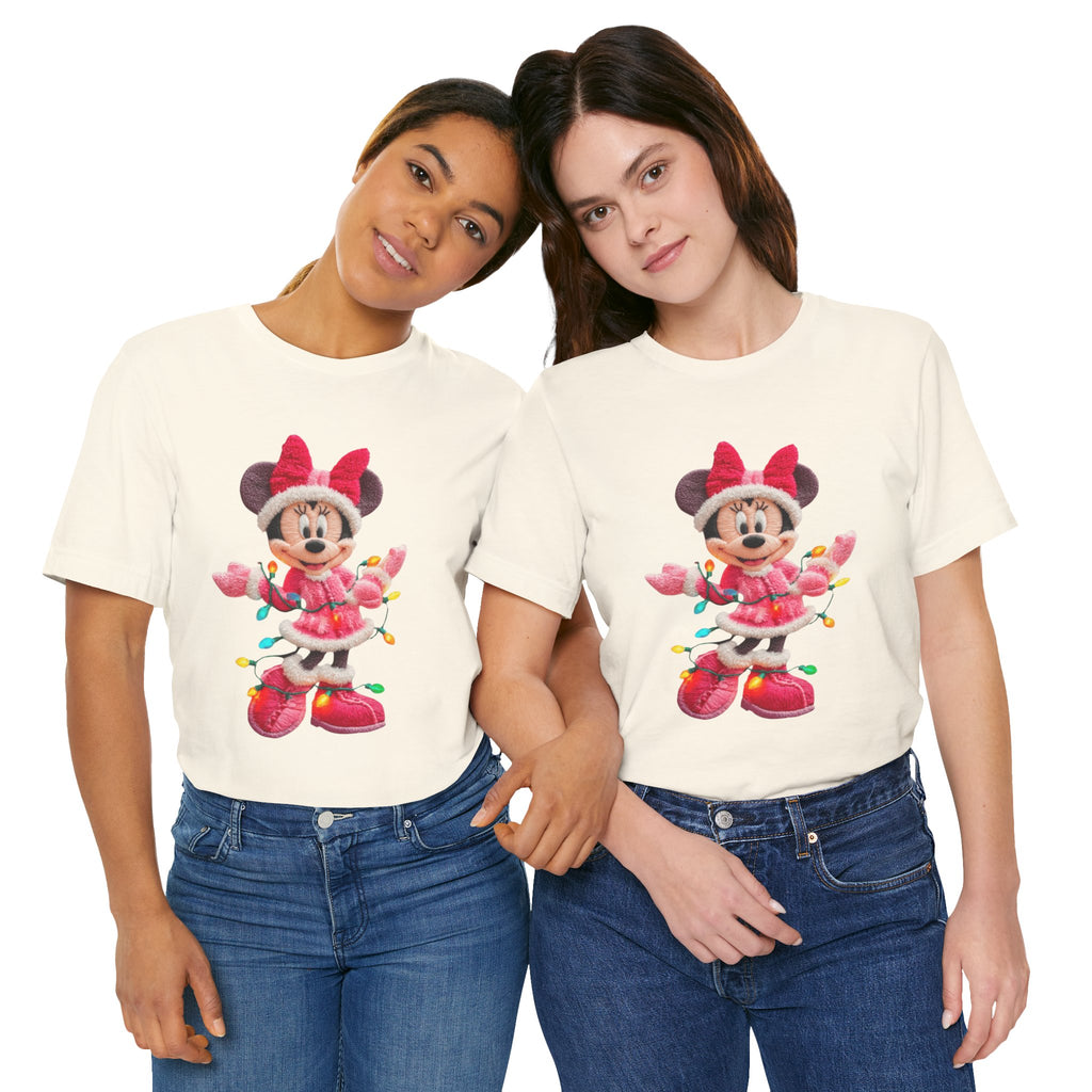 Minnie Mouse Holiday Lights T-Shirt Festive Holiday Designs