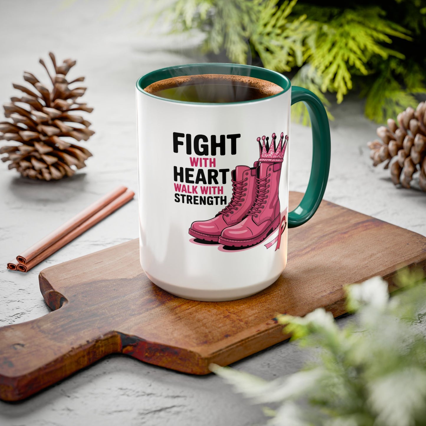 You Beat It! Cancer Survivor Mug | Motivational Gift for Her or Him | Warrior Mug