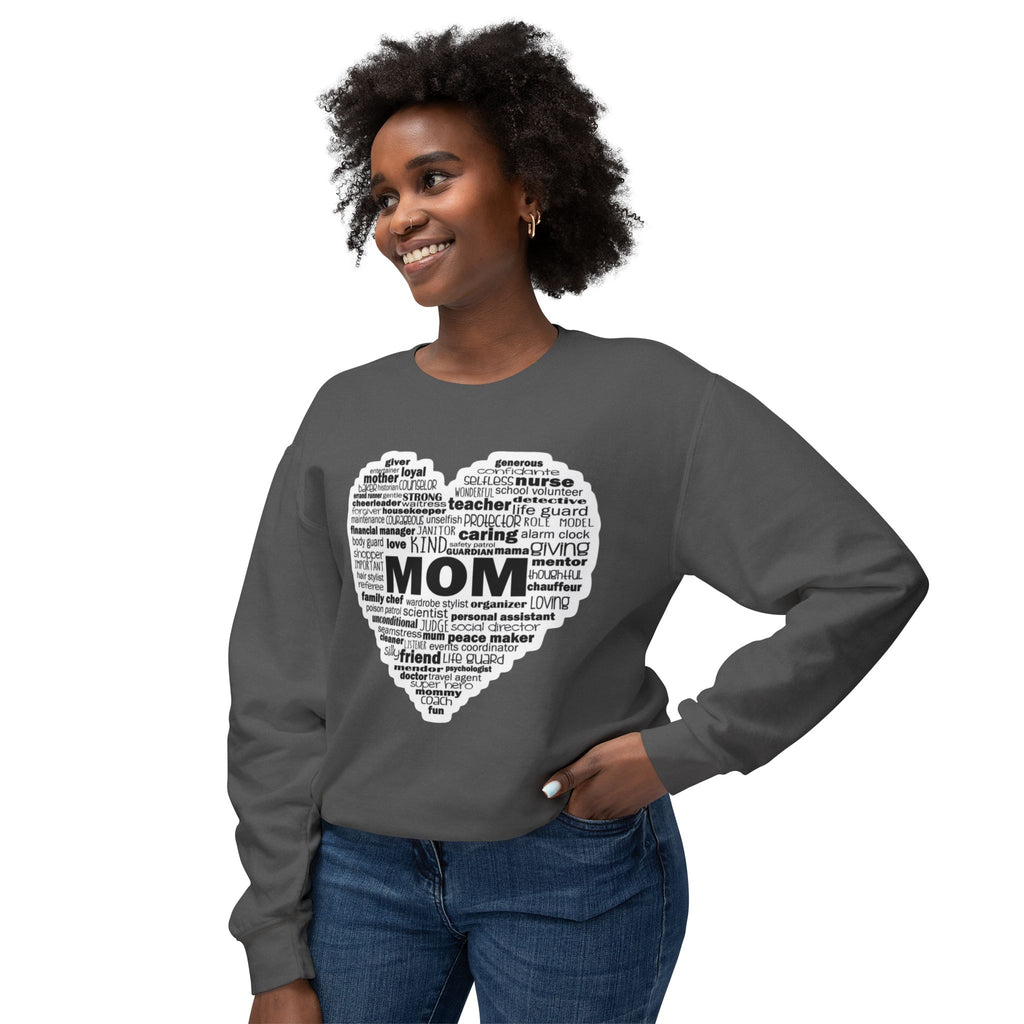 Mom Word-Cloud Heart Sweatshirt  Mother's Day Gift
