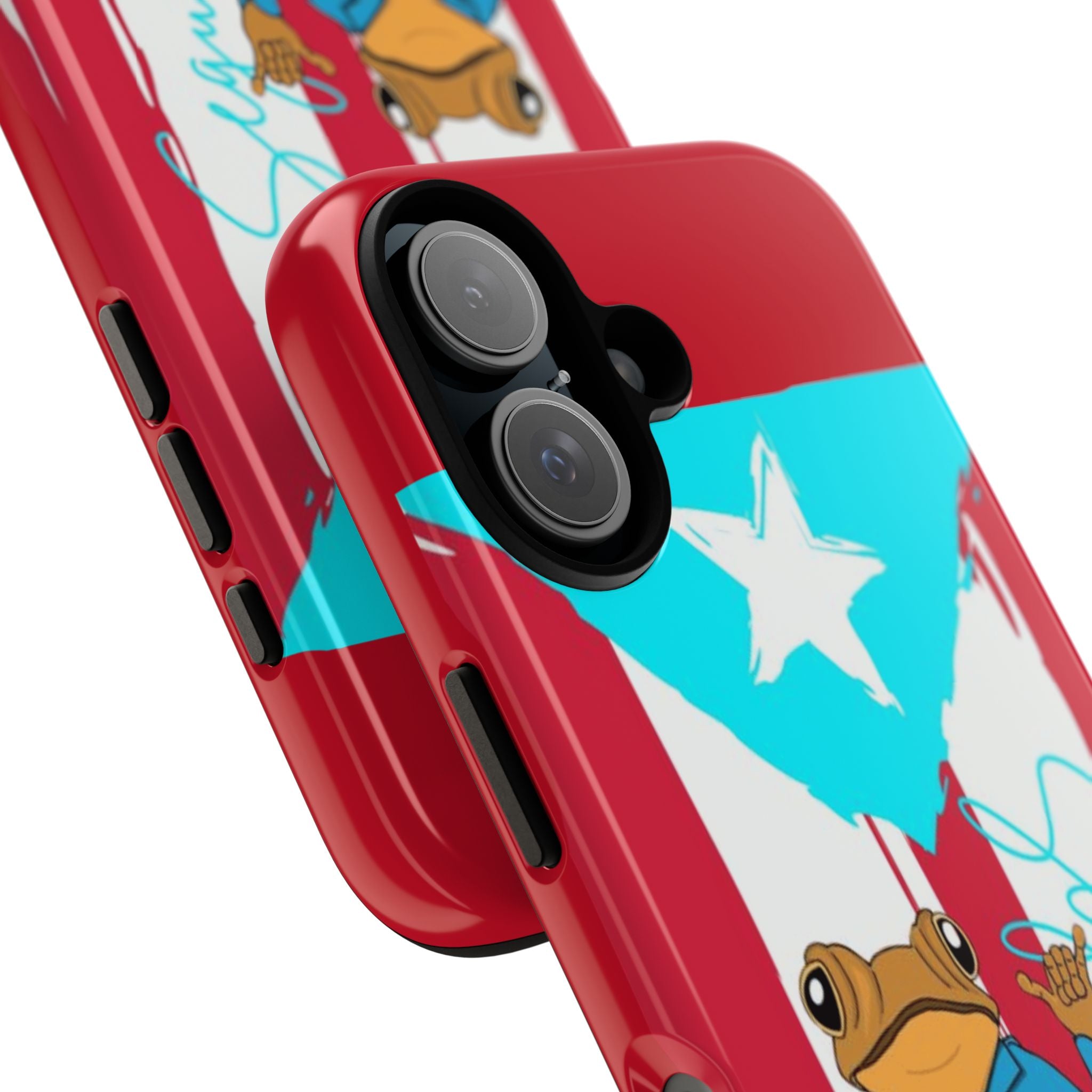Puerto Rican Flag Frog Design ("Señorita Hops")Phone Case Isla del Encanto Phone Case – Puerto Rican Style