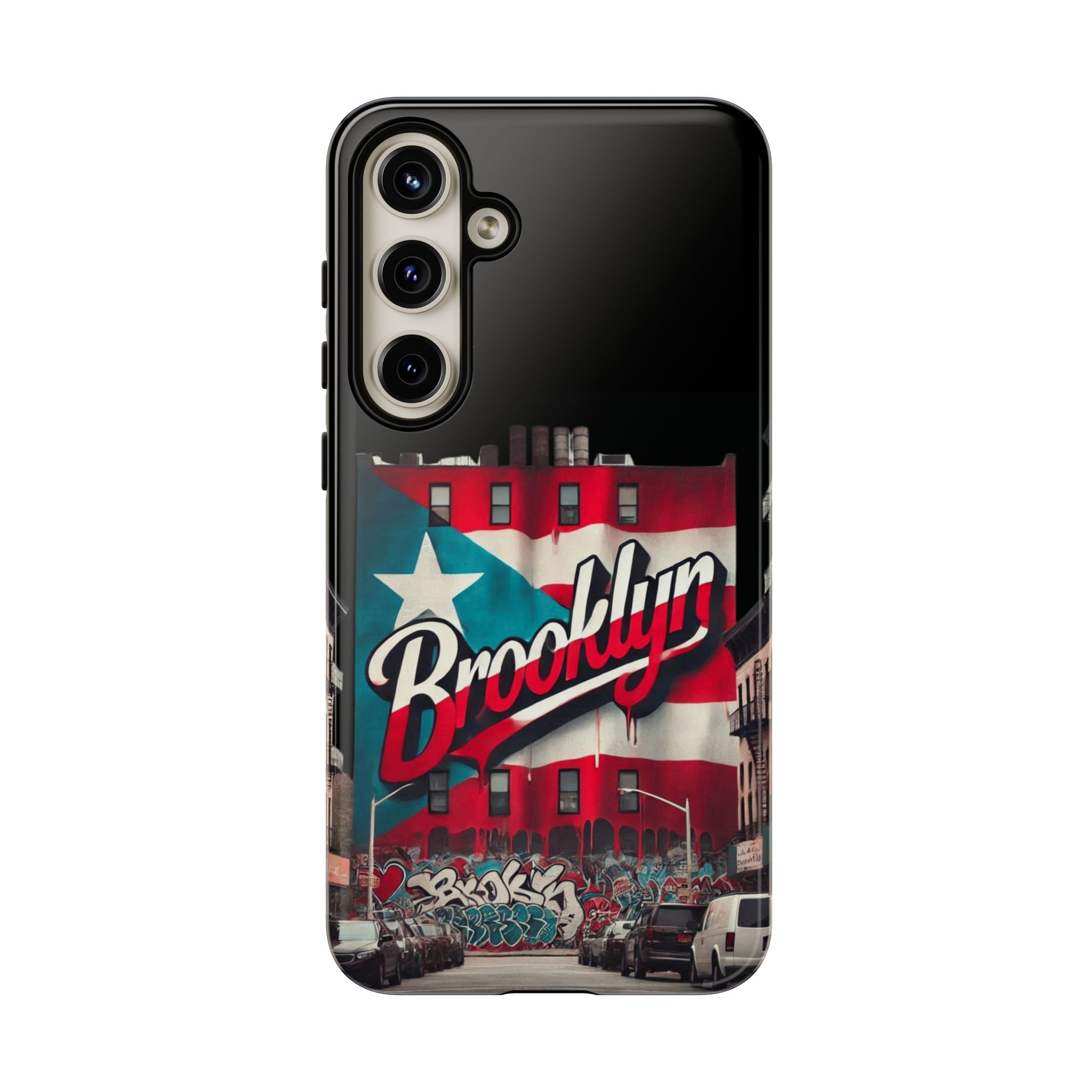 Brooklyn Street Art Phone Case  Urban Graffiti Protective Cover