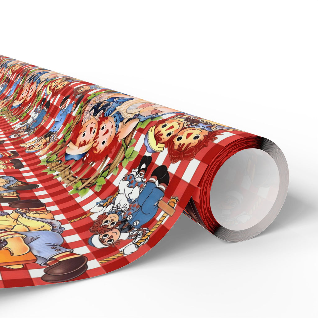 Wrapping Paper Roll — Colorful Picnic Cartoon Pattern (Holiday & Birthday Gift Wrap)