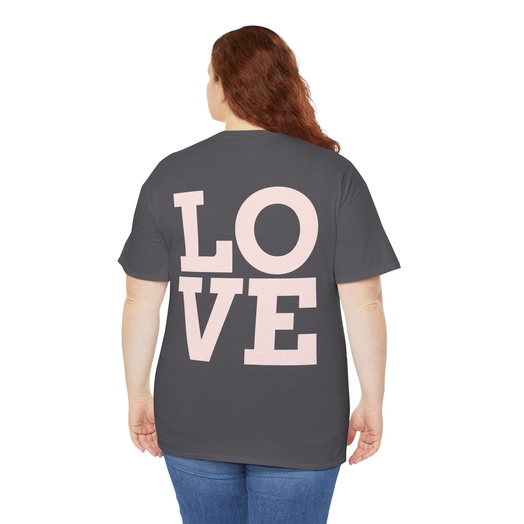 Pink Heart Cherries Tee  LOVE Graphic Valentine T-Shirt