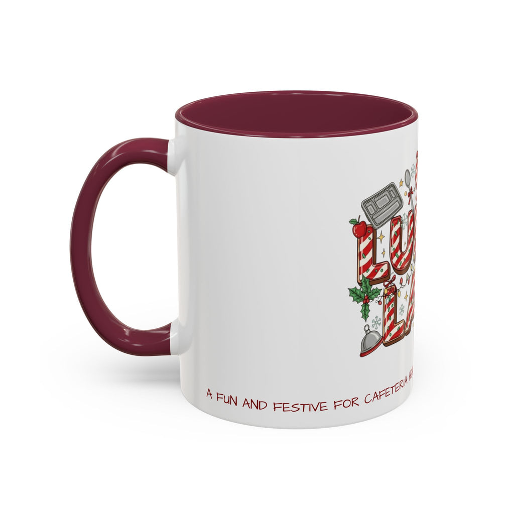 Lunch Lady Mug "Cafeteria Hero Who Feeds the Whole School With Love" | 11oz/15oz Gift  School Staff Christmas Mug Collection