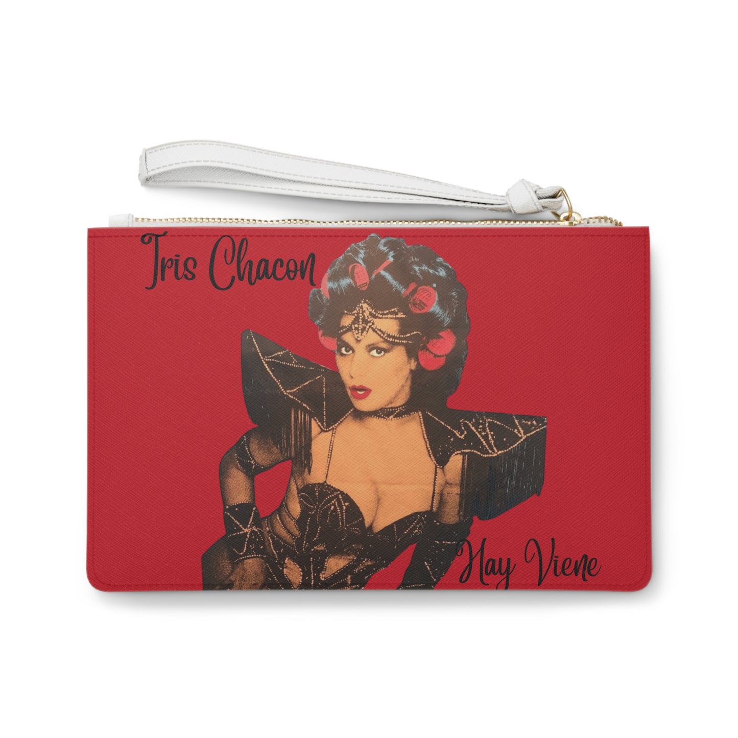Iris Chacon Orgullo Boricua  Glamorous Retro Clutch Bag | Chic Handbag for Night Out | Tris Chacon Inspired | Statement Accessory for Fashion Lovers
