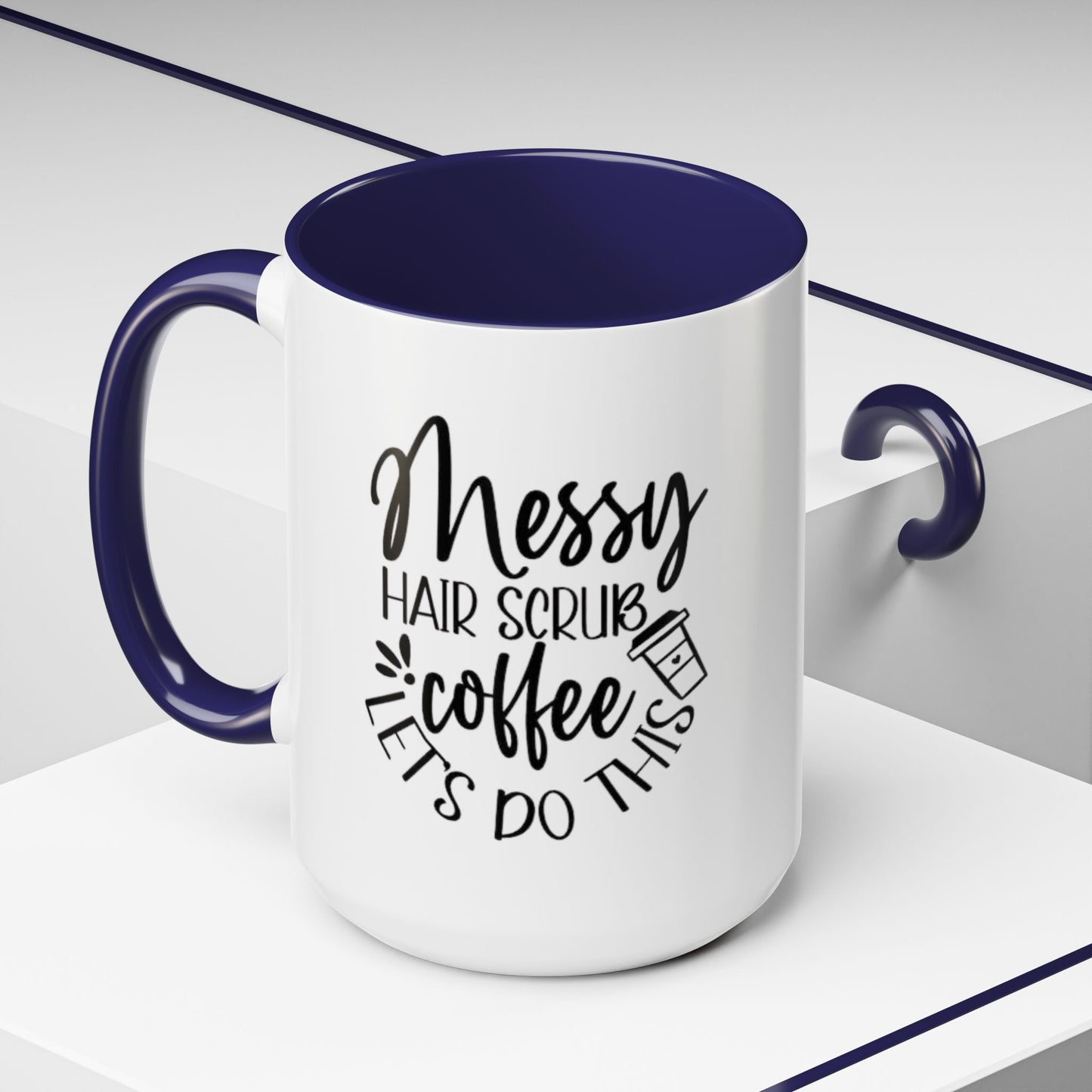 Messy Hair Coffee Mug  Fun & Quirky Gift for Coffee Lovers Motivational Coffee Cup  Positive Morning Gift