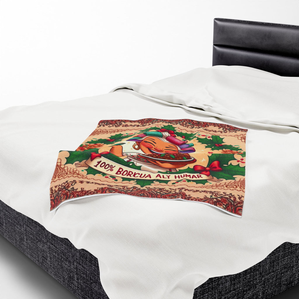 Loving blanket made just for GrandmaVelveteen Plush Blanket  100% Boricua Holiday Kitchen Mama Design