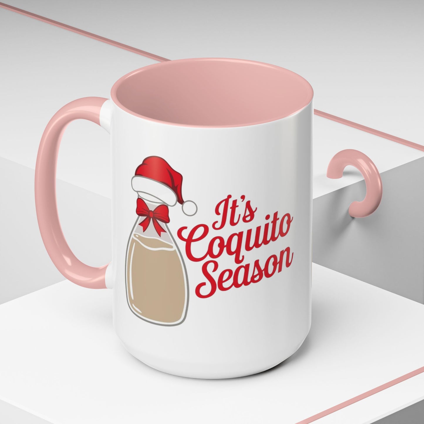 Herencia de Puerto Rico Mug Coquito Season Accent Mug Festive Holiday Coffee Cup