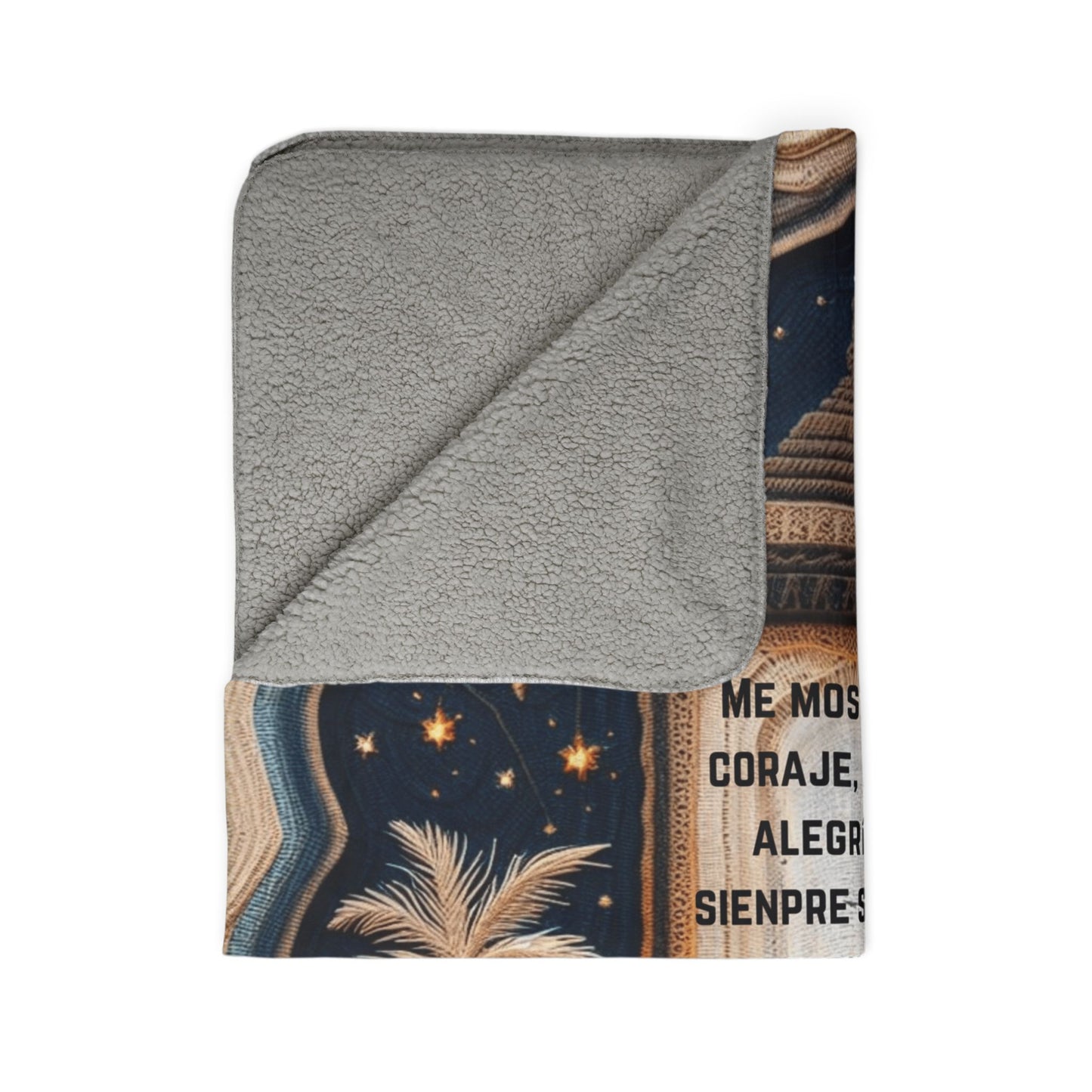 Fleece Blanket - "Mi Papá" Spanish Memorial Lantern Design (Regalo)