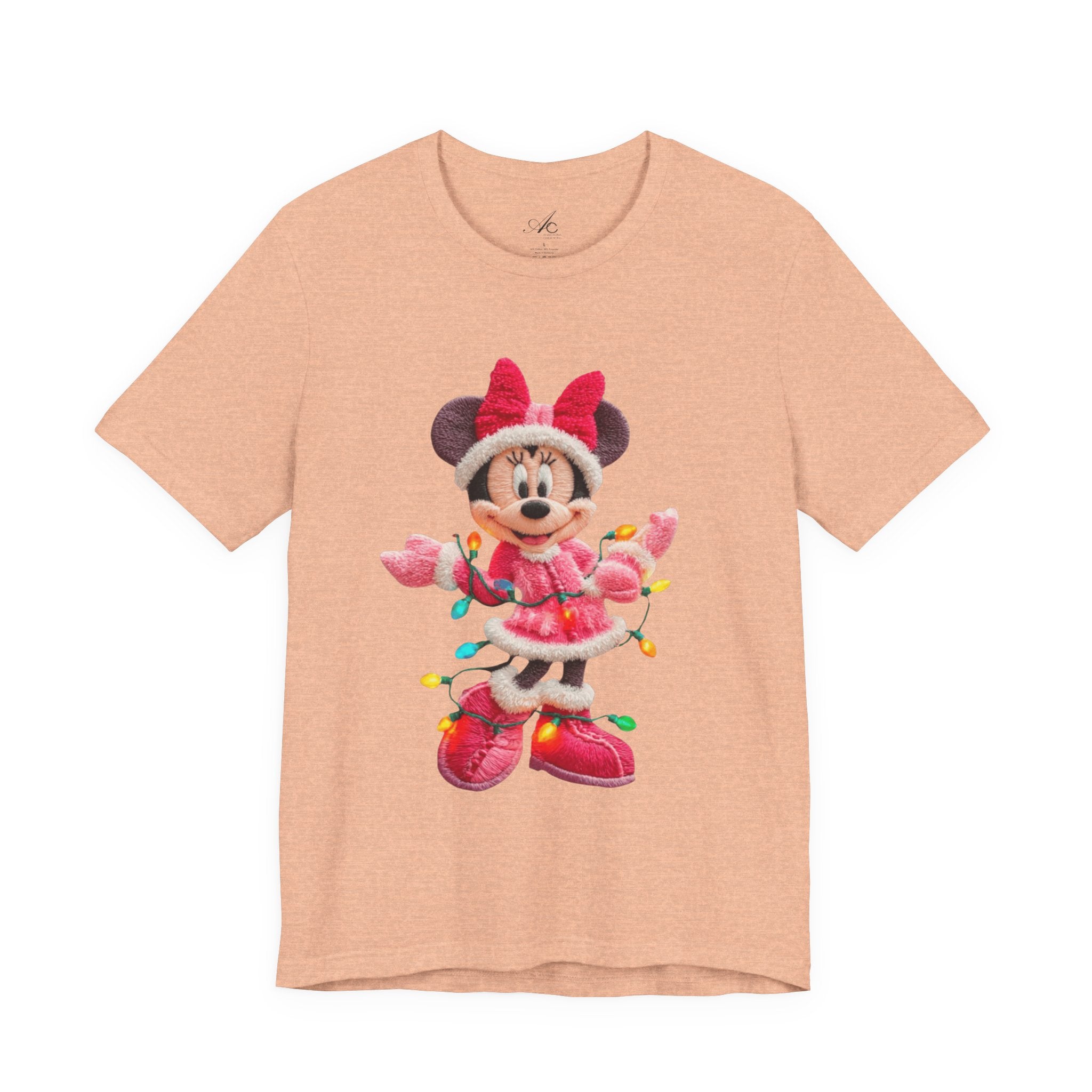 Minnie Mouse Holiday Lights T-Shirt Festive Holiday Designs
