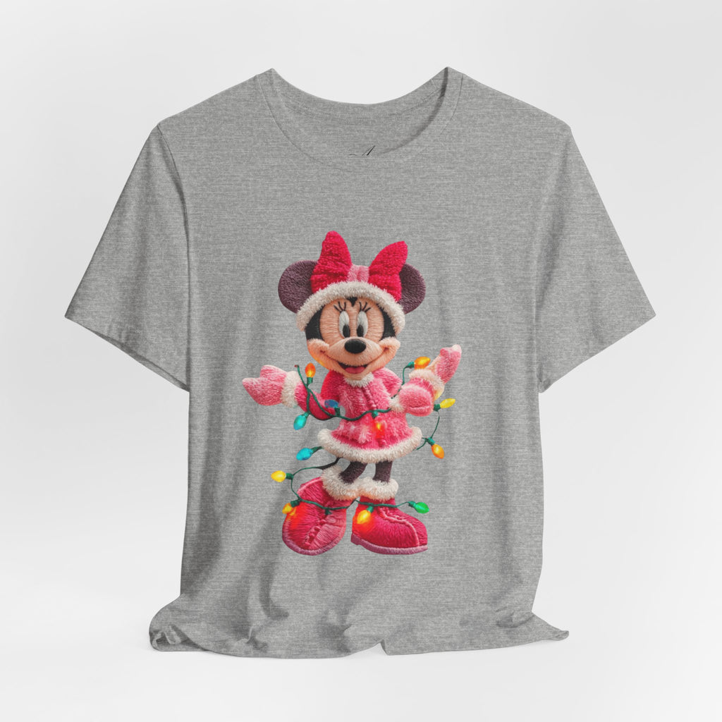 Minnie Mouse Holiday Lights T-Shirt Festive Holiday Designs