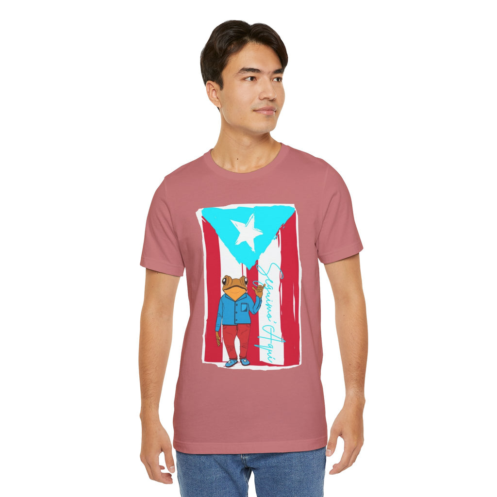 Puerto Rican Coqui Flag T‑Shirt  Boricua Pride Tee