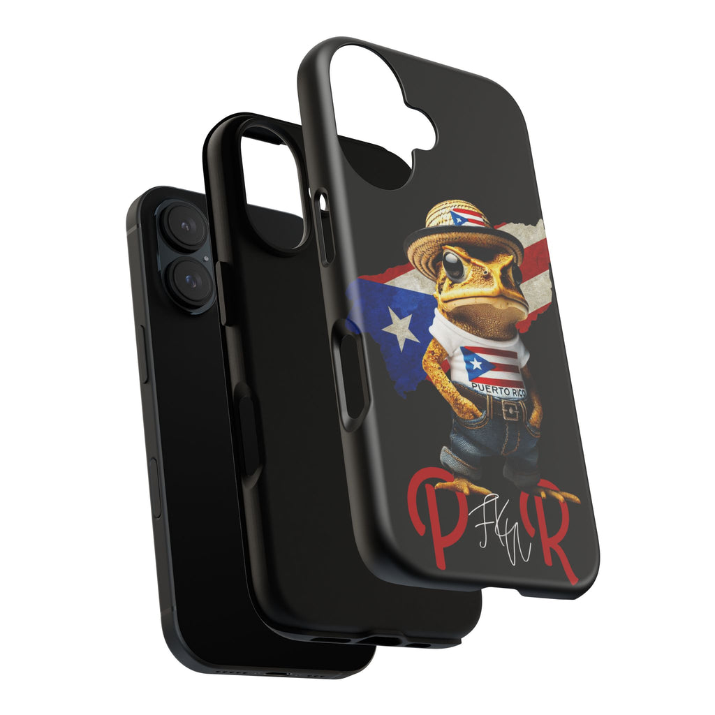 Puerto Rican Frog Tough Phone Case  Puerto Rico Flag Patriotic Protective Case