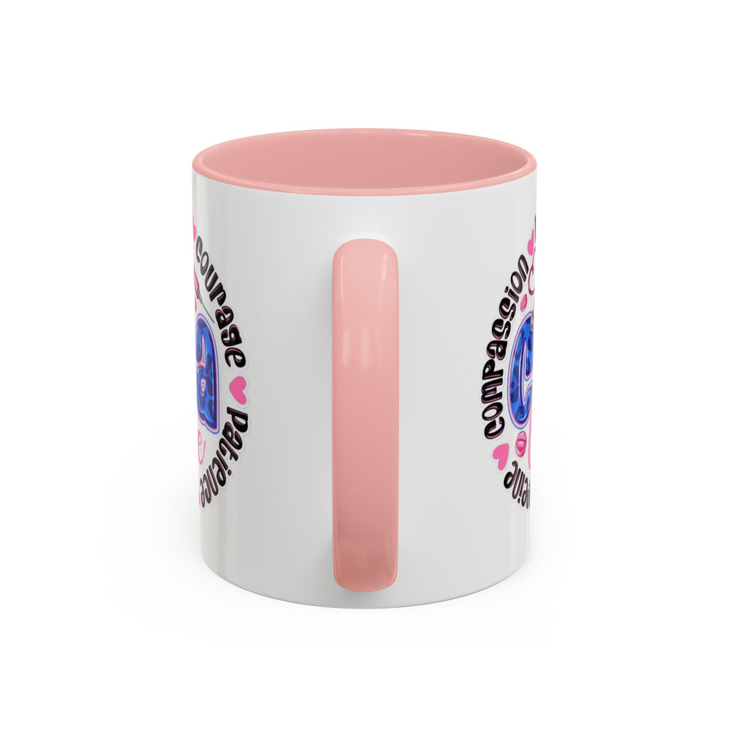 CNA Life Coffee Mug — Compassion, Courage & Patience Accent Mug (11/15oz) Medical Christmas Mug