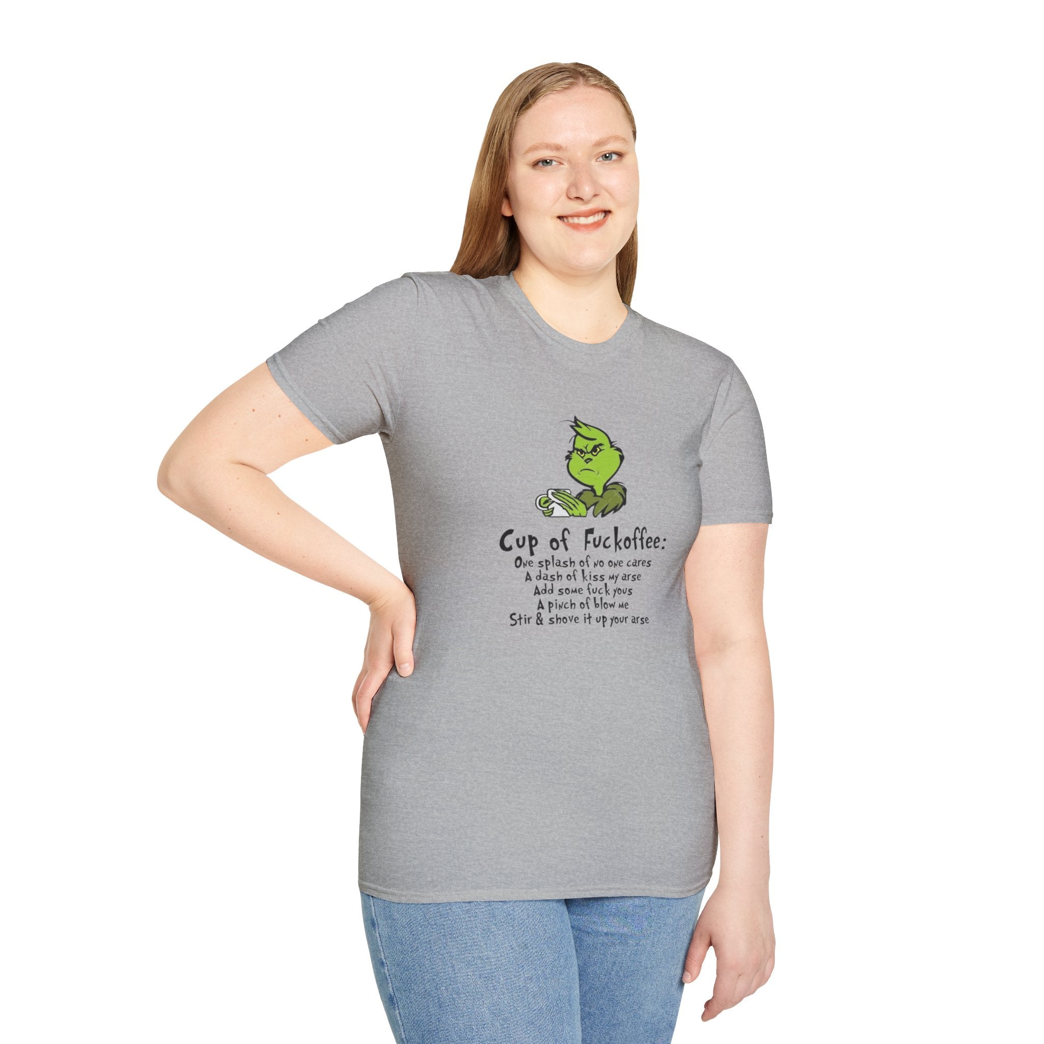Holiday Apparel | Christmas Tees & Sweatshirts with Festive Quotes Funny Grinch Coffee Lover T-Shirt