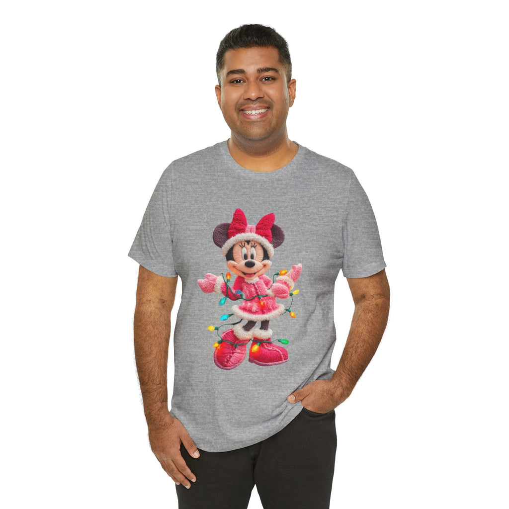 Minnie Mouse Holiday Lights T-Shirt Festive Holiday Designs
