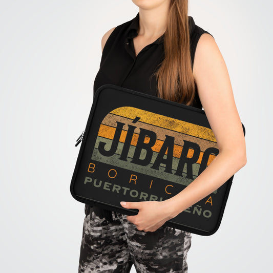 Jíbaro Boricua Laptop Sleeve – Puerto Riqueño Vintage Stripes