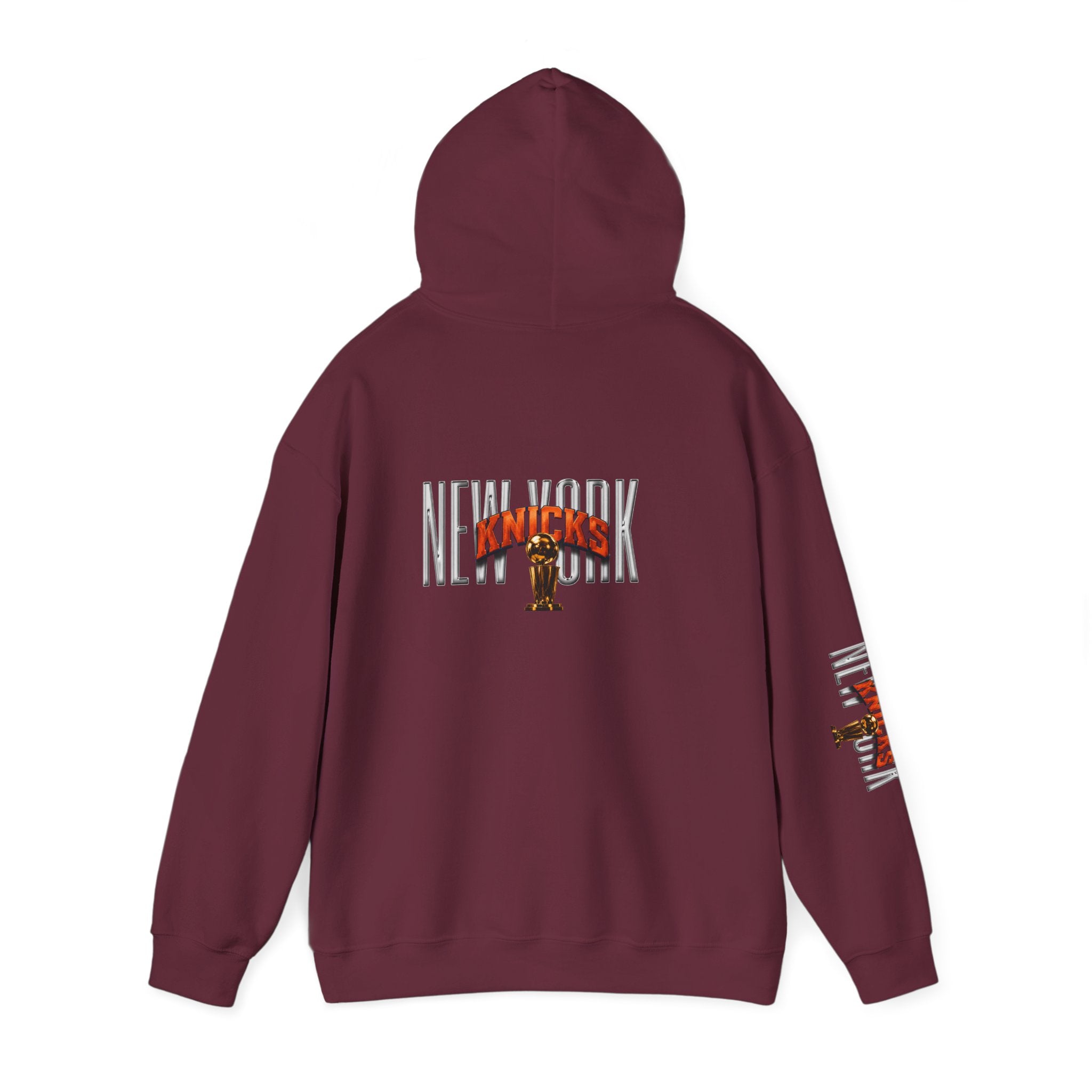 NY-K Retro Player Collage Hoodie — Basketball Fan Sweatshirt