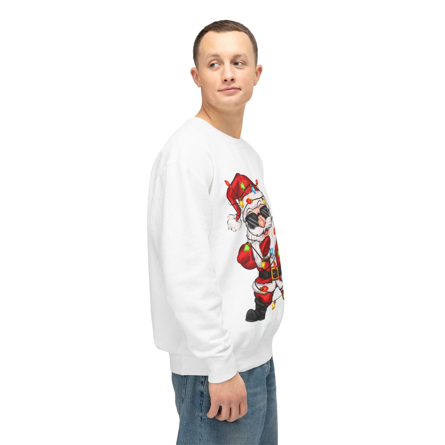 Funny Christmas tee Dabbing Santa Crewneck Sweatshirt  Funny Christmas Holiday Pullover