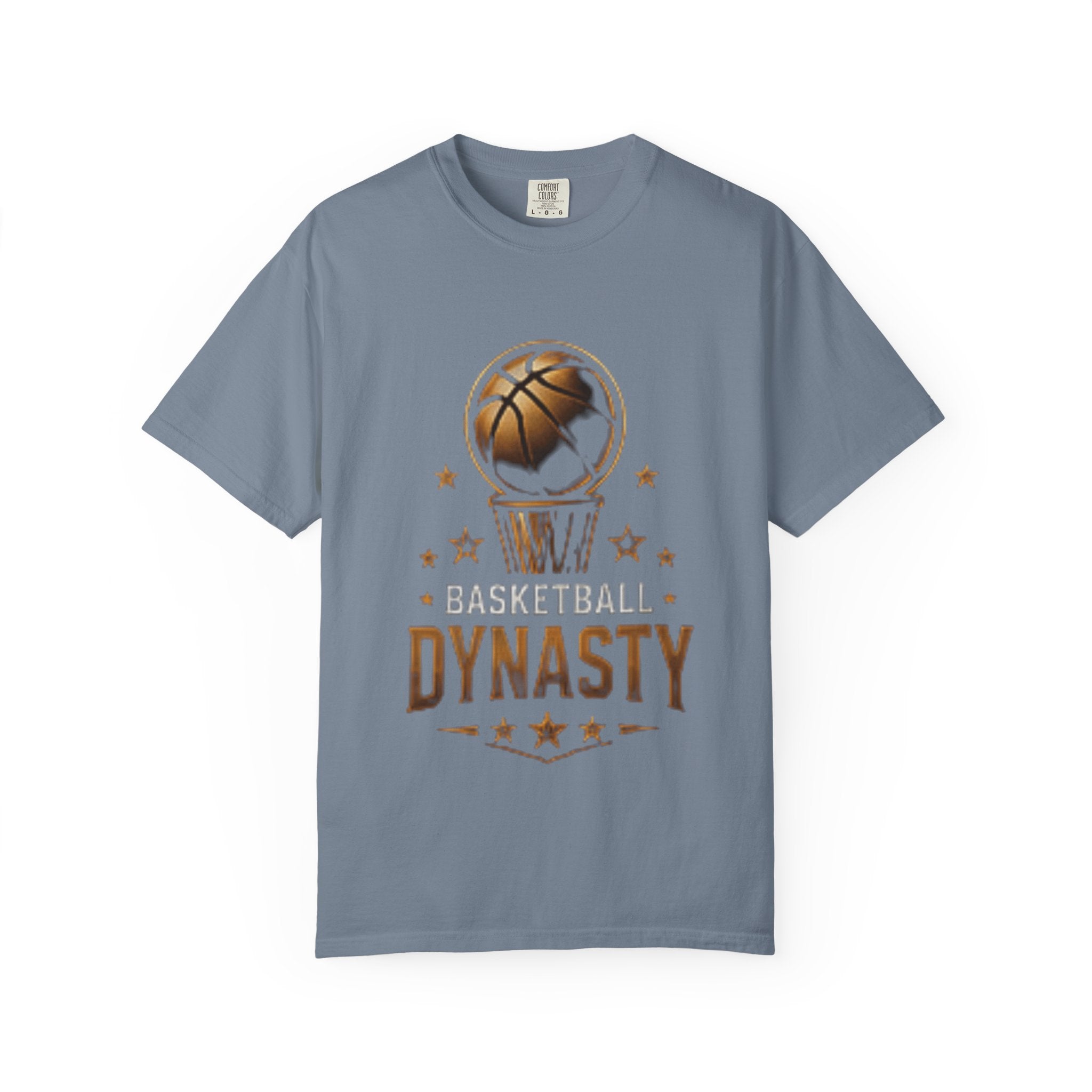 Basketball Dynasty T-Shirt — Vintage Gold Hoop Graphic