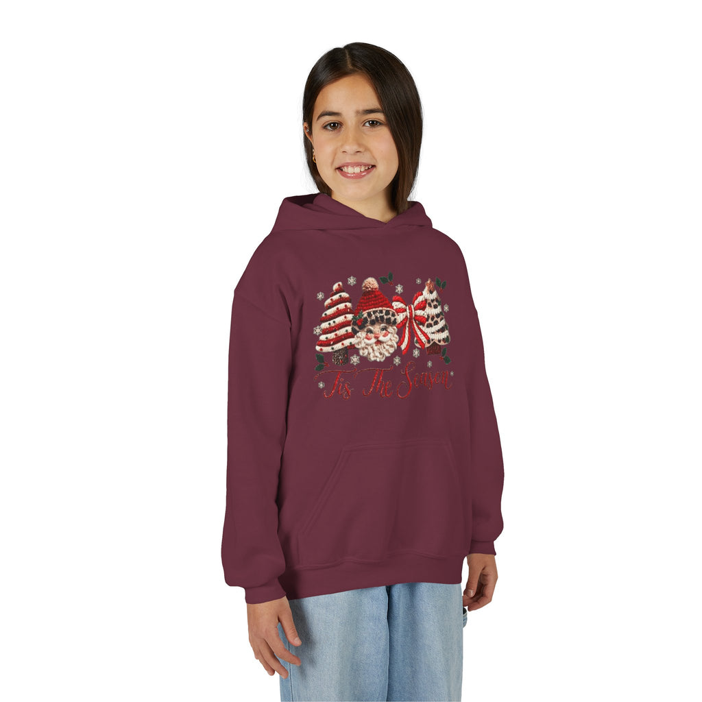Youth Hoodie  Grinch Christmas Scene with 'Maybe Christmas' Quote