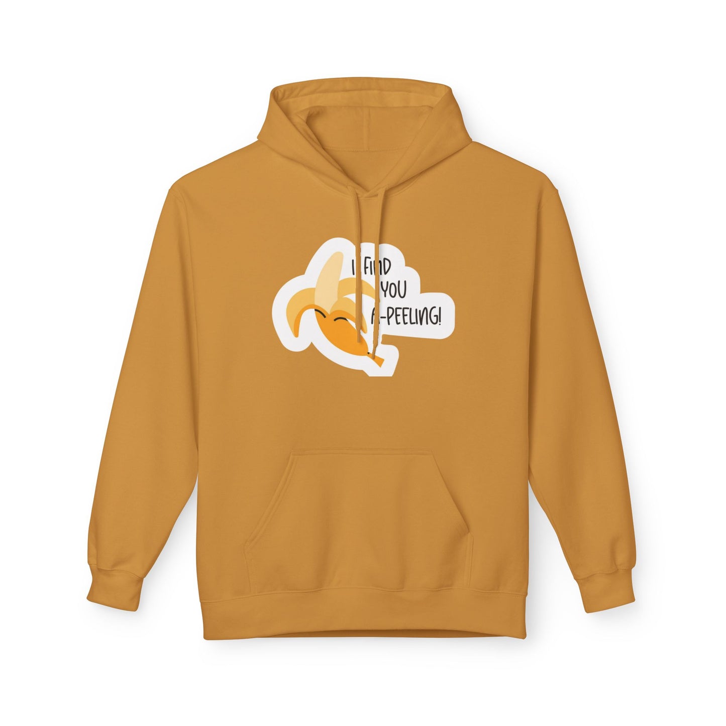 Peeling Banana Hoodie  "I Found You (Peeling)" Cute Fruit Pun Pullover