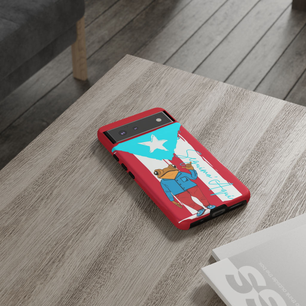 Puerto Rican Flag Frog Design ("Señorita Hops")Phone Case Isla del Encanto Phone Case – Puerto Rican Style