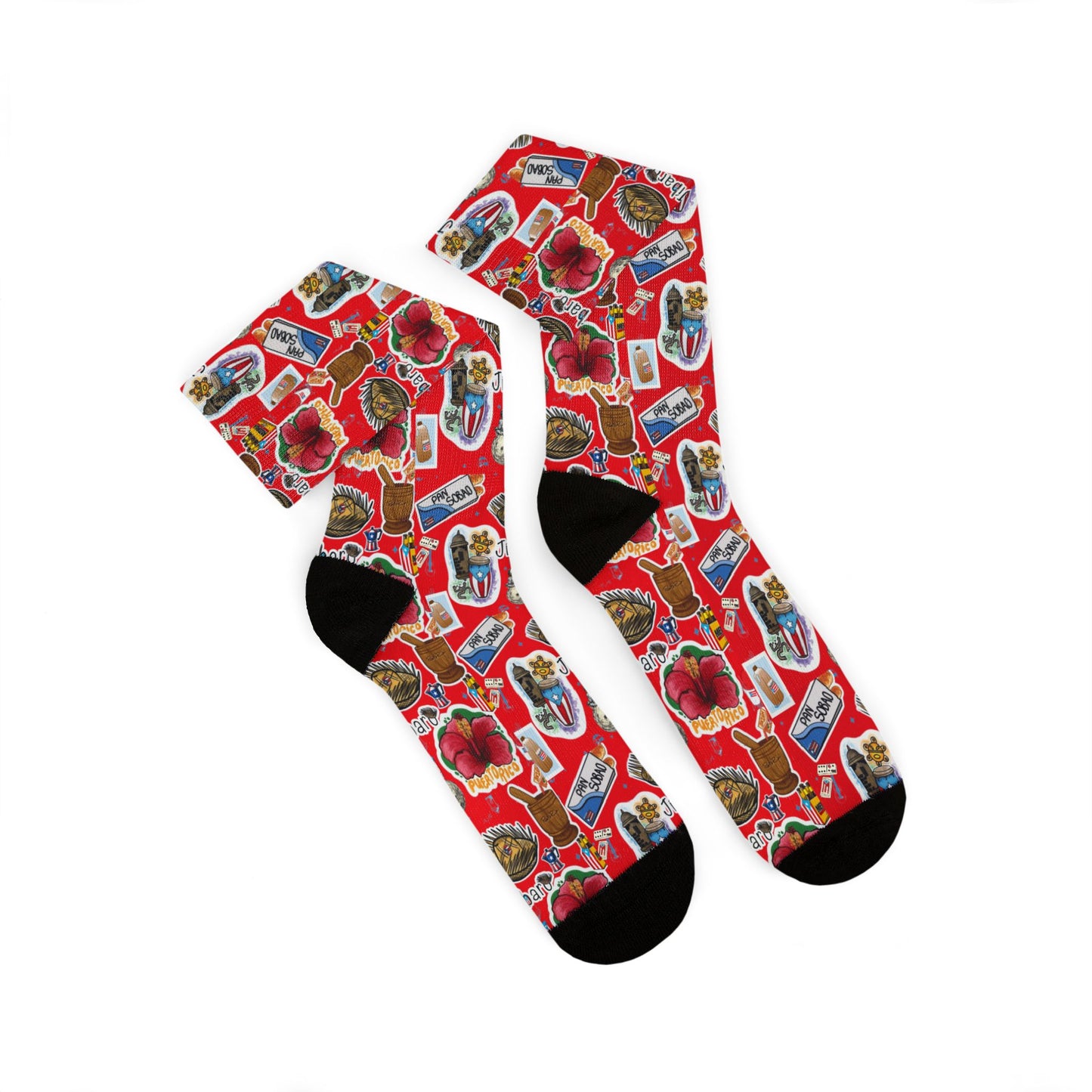 Puerto Rico Pride Sublimation Socks