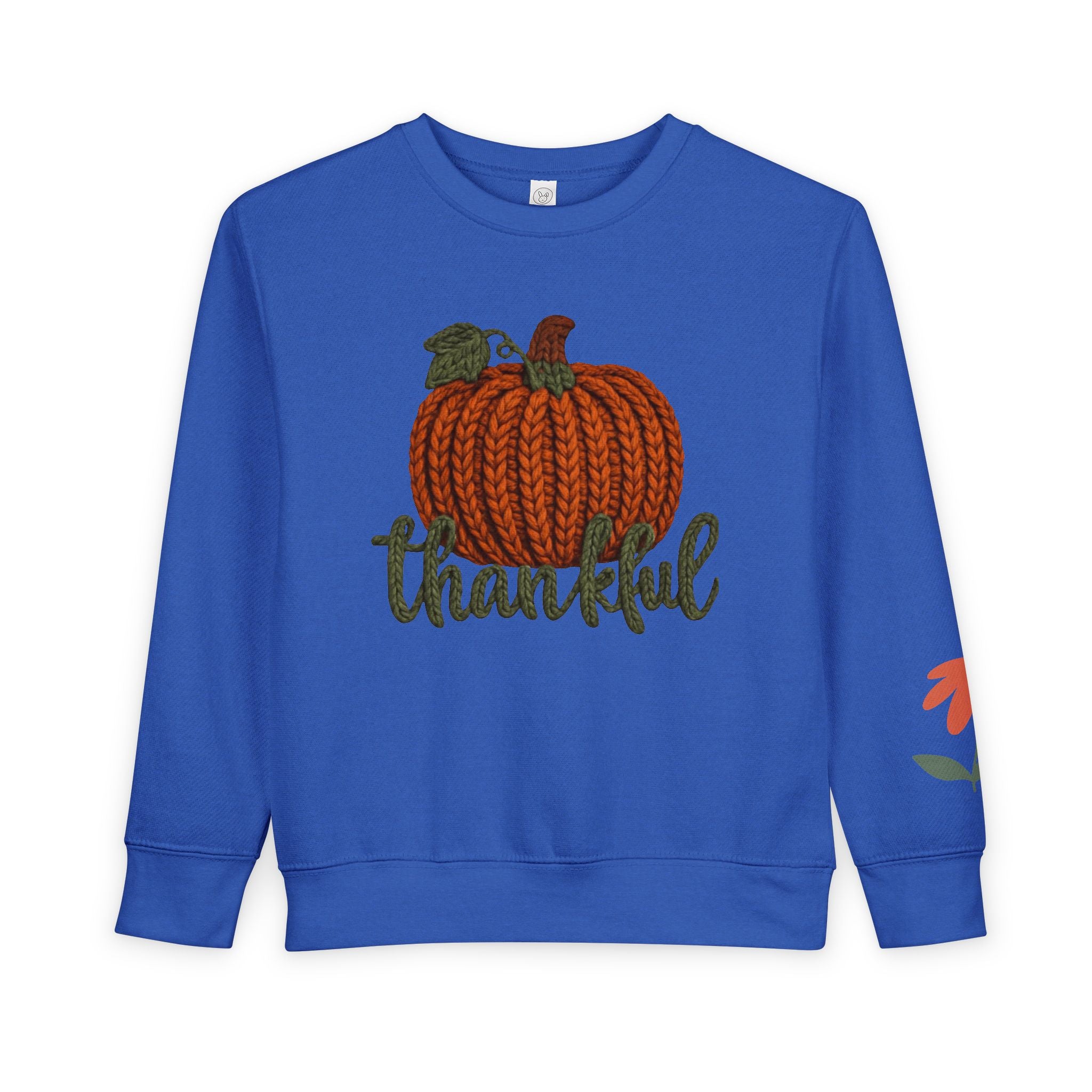 Toddler Sweatshirt  "Thankful" Pumpkin Fall Pullover