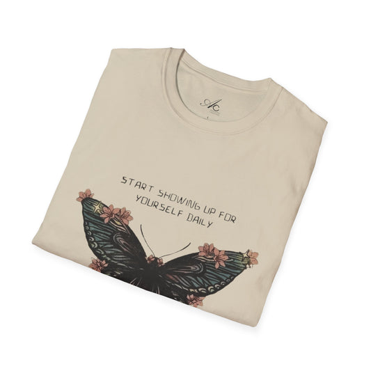 Wear Your Peace. Inspirational Butterfly T-Shirt, Motivational Gift, Unisex Tee, Nature Lover Shirt, Self-Care Apparel, Birthday Gift Idea