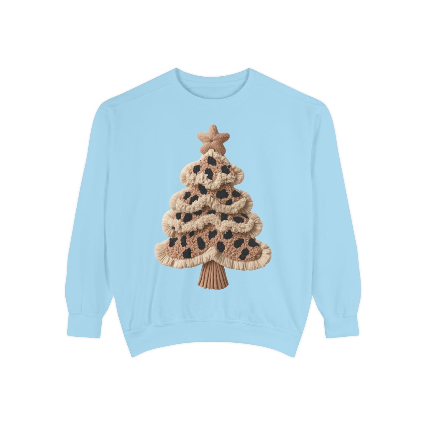 Leopard Knit Christmas Tree Sweatshirt unique festive designs and joyful