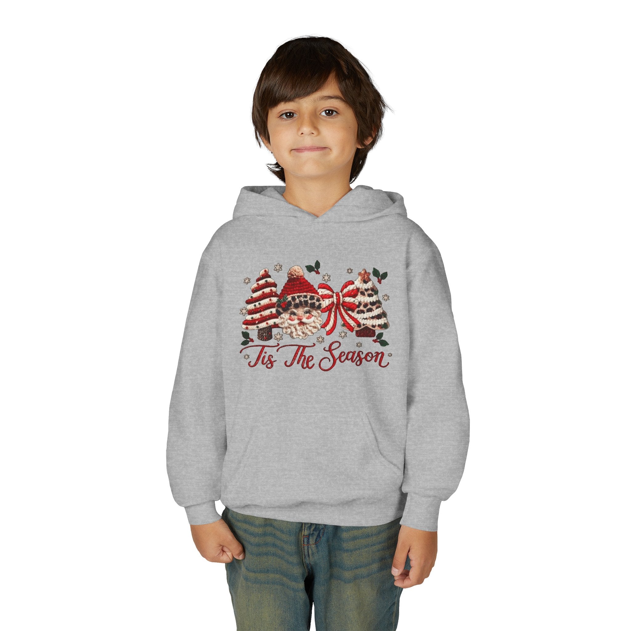 Youth Hoodie  Grinch Christmas Scene with 'Maybe Christmas' Quote