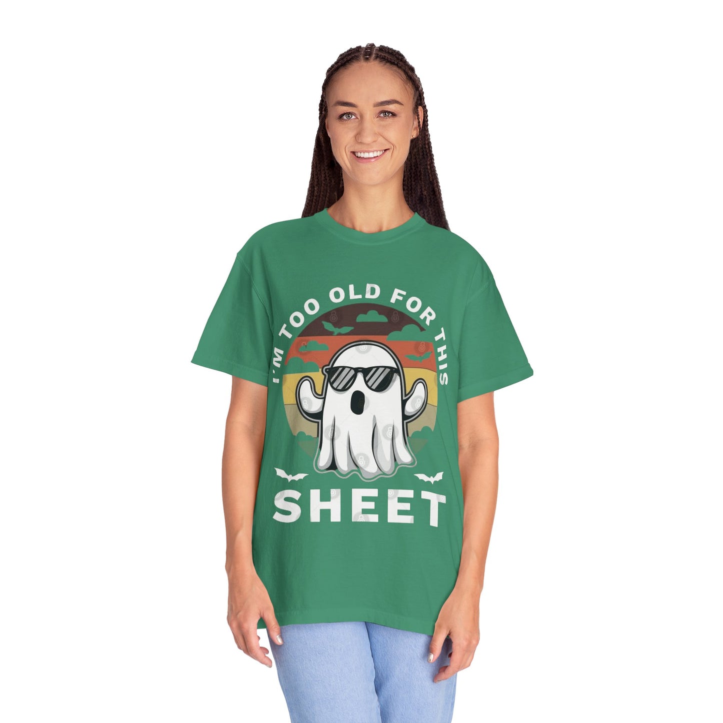Ghostly Humor Unisex T-Shirt, Relaxed Vintage Tee, Halloween Apparel, Fun Gift, Casual Outfit, Quirky Statement Shirt, Ghost Sheet T-shirt