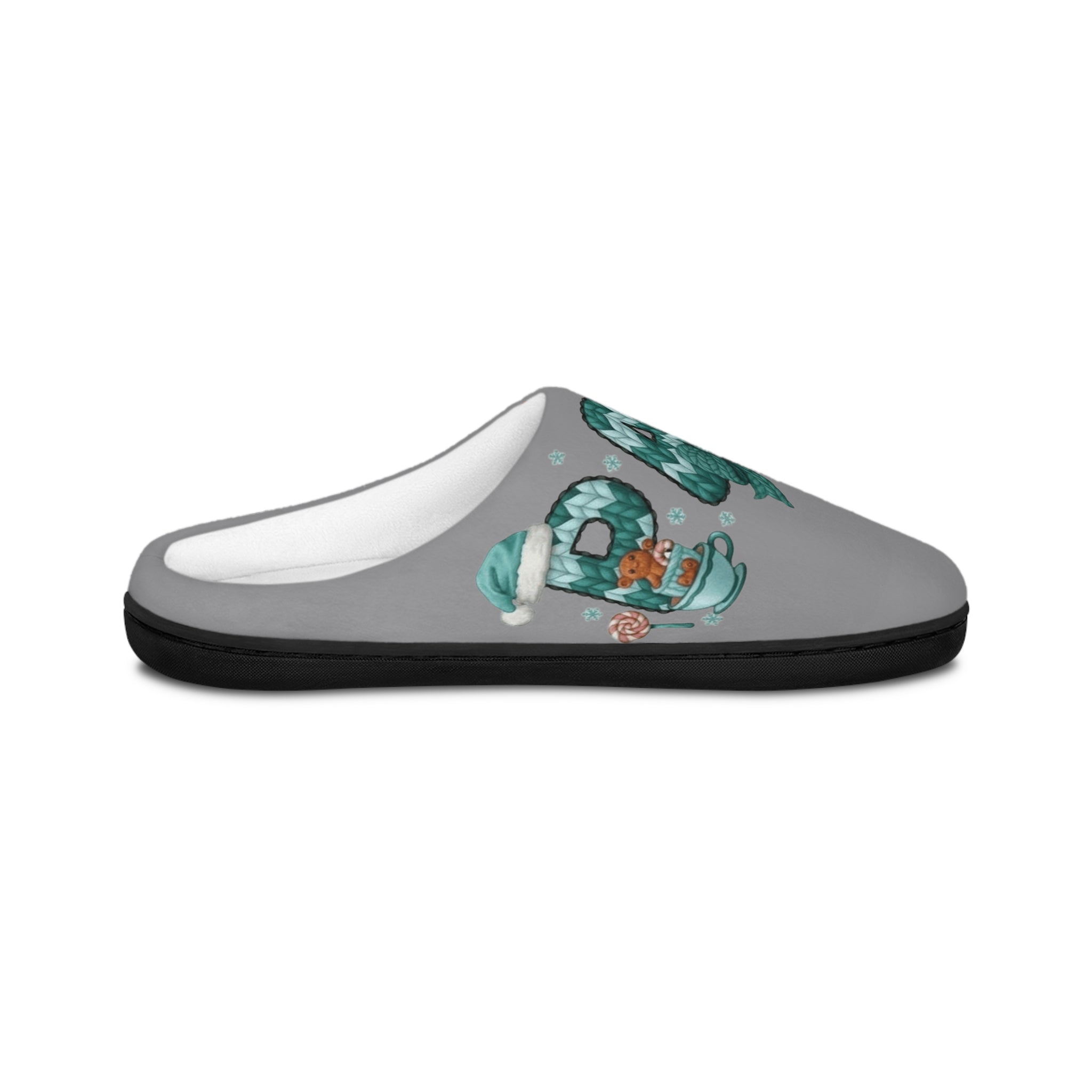 Papa Chritsmas Indoor Slippers  'Dad' Cozy House Slides Cozy Christmas Slippers