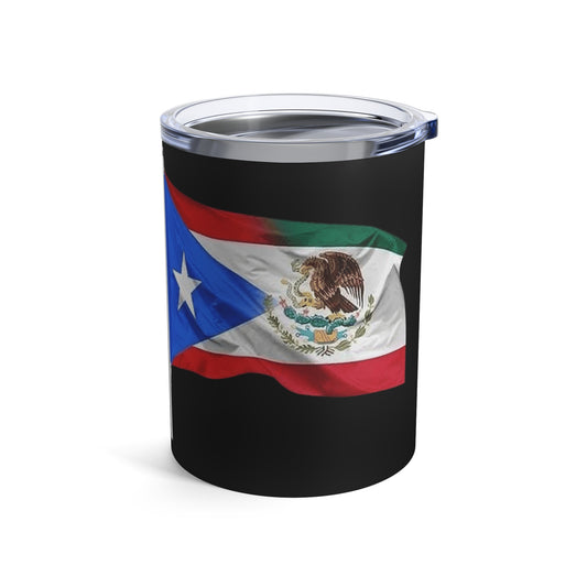 Patriotic 10oz Tumbler | Mexican & Puertorican  Ideal for National Holidays, Unique Gift, Travel, Outdoor Activities