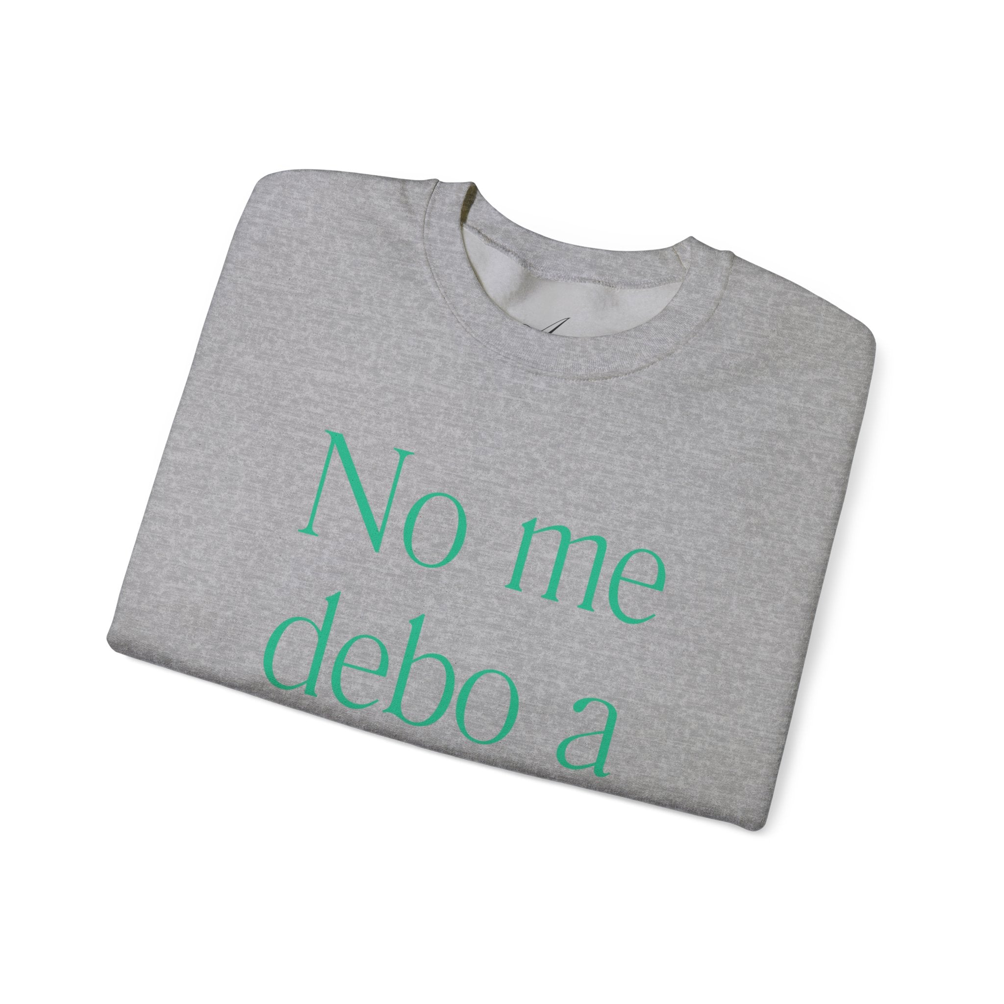 Crewneck Sweatshirt  “No me debo a partidos, me debo al pueblo” Spanish Political Statement