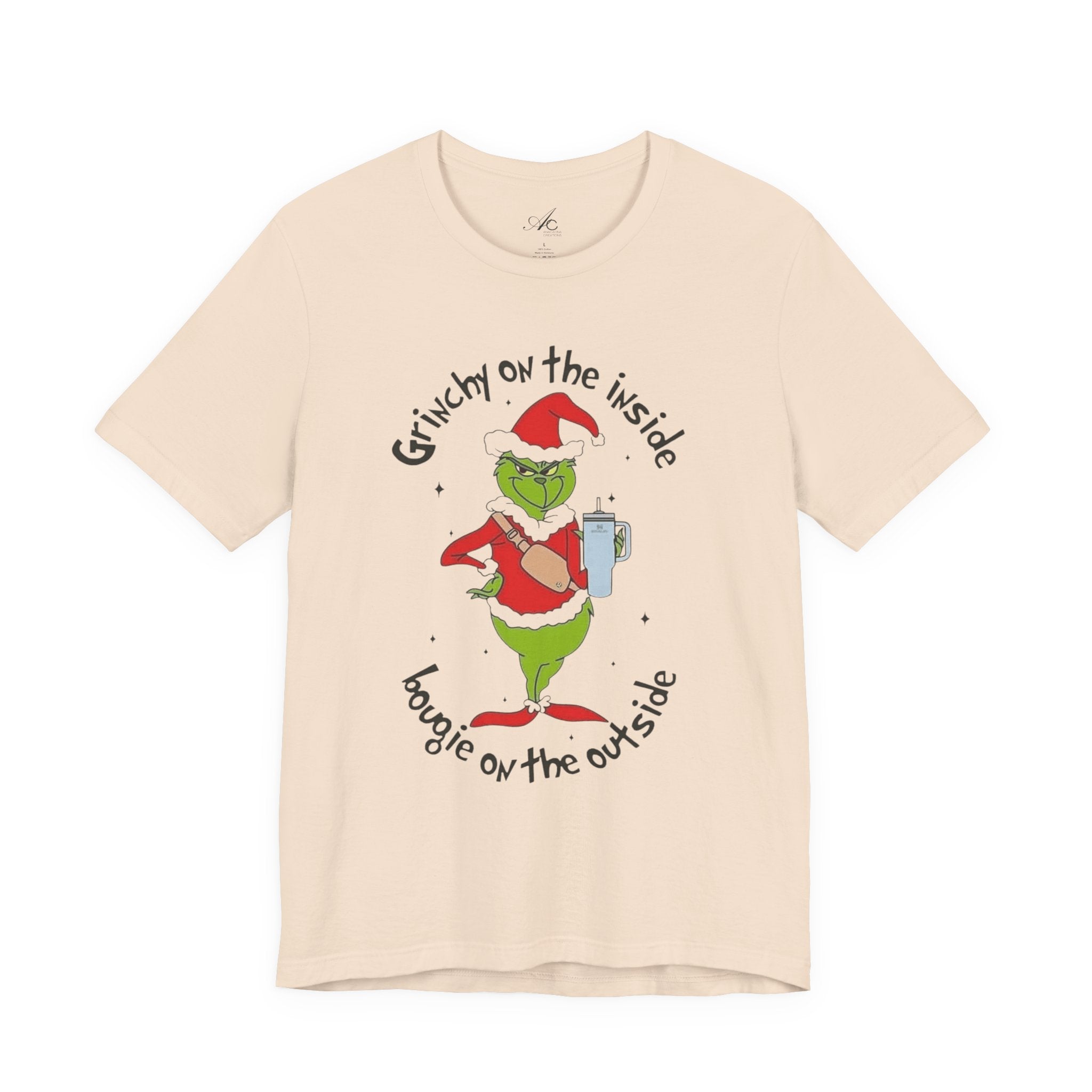 Grinch-Inspired Holiday Tee: 'Grinchy on the Inside, Boogie on the Outside'