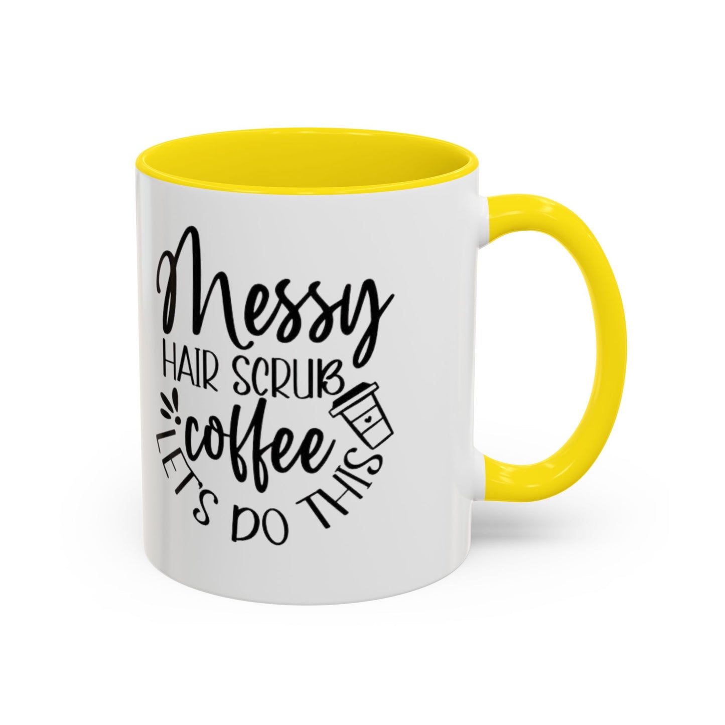 Messy Hair Coffee Mug  Fun & Quirky Gift for Coffee Lovers Motivational Coffee Cup  Positive Morning Gift