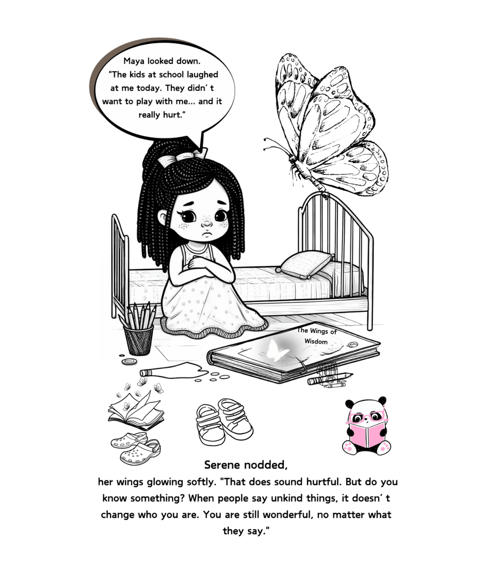 The Wings of the Wisdom: Believing in Me – Empowering Affirmation Coloring Book for Girls