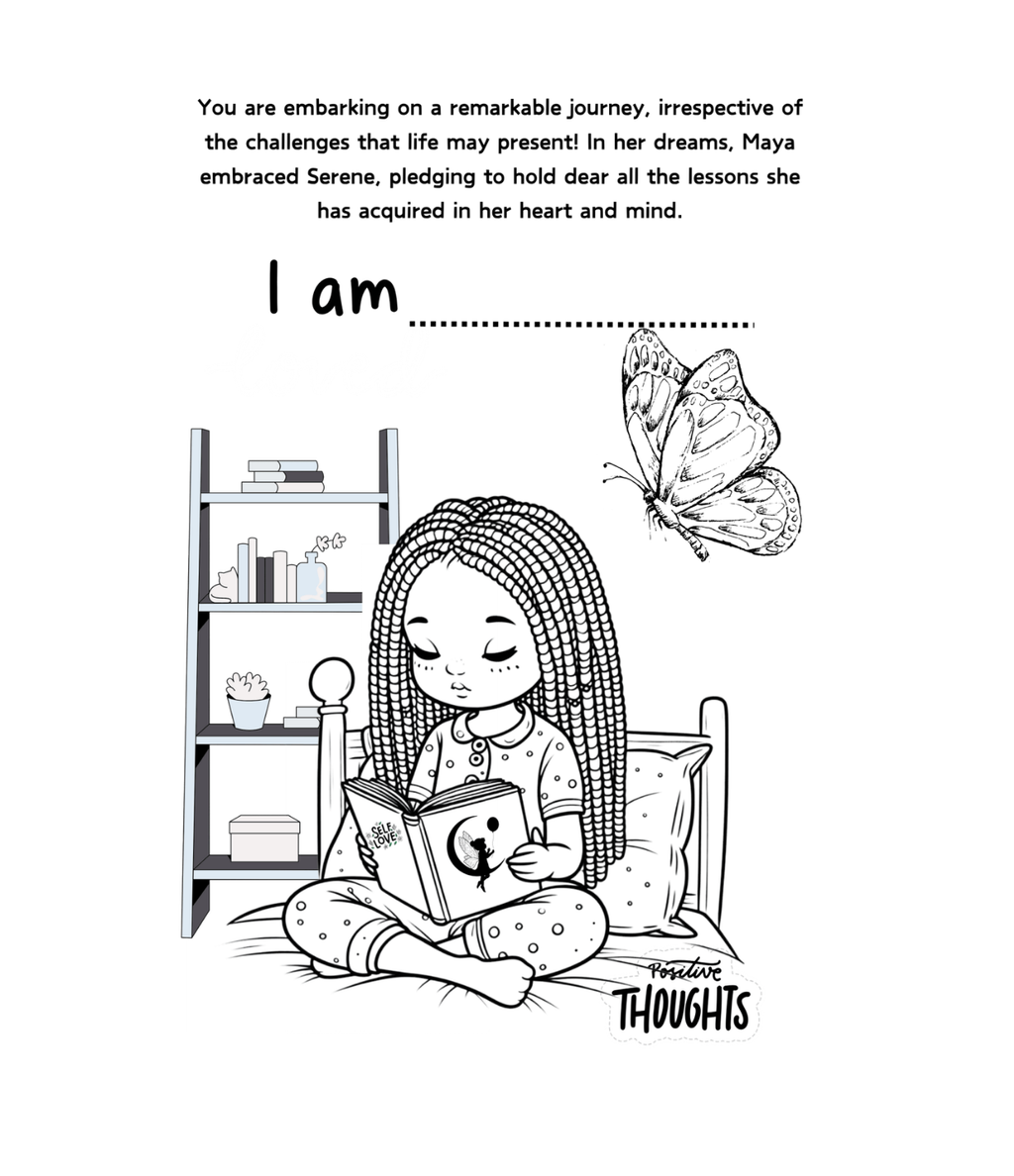 The Wings of the Wisdom: Believing in Me – Empowering Affirmation Coloring Book for Girls