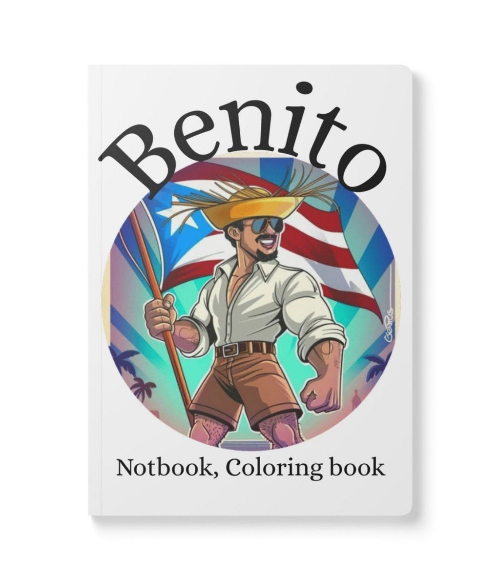 Benito notebook — Latino Popstar Coloring Book & Illustrated Journal