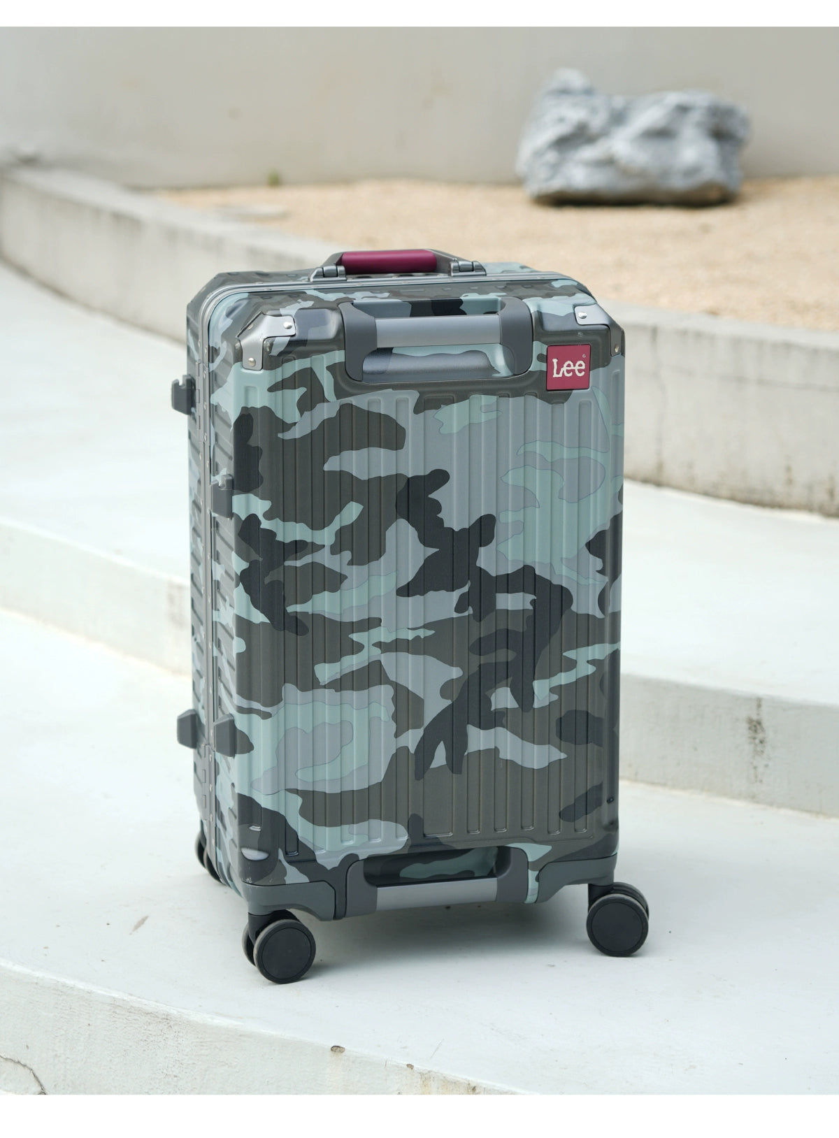 Lee Official Large Capacity Luggage Women's 24-Inch Suitcase Aluminium Frame Luggage New Arrival Student Durable Password Suitcase