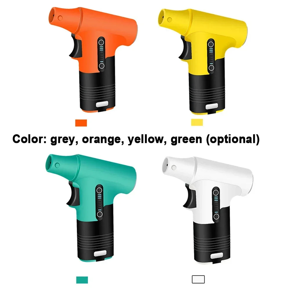 130000-120000PM Air Blower Turbo Jet Fan Electric Power Display Handheld Mini Dust Cleaner High Speed Duster Gun Cleaning Tool