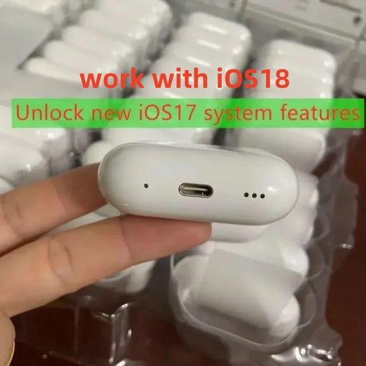 2025 NEW C-type Cable pro 2 and pro 4 Wireless Bluetooth Earbuds Active Noise Cancellation Gaming Handfree Headset With ANC