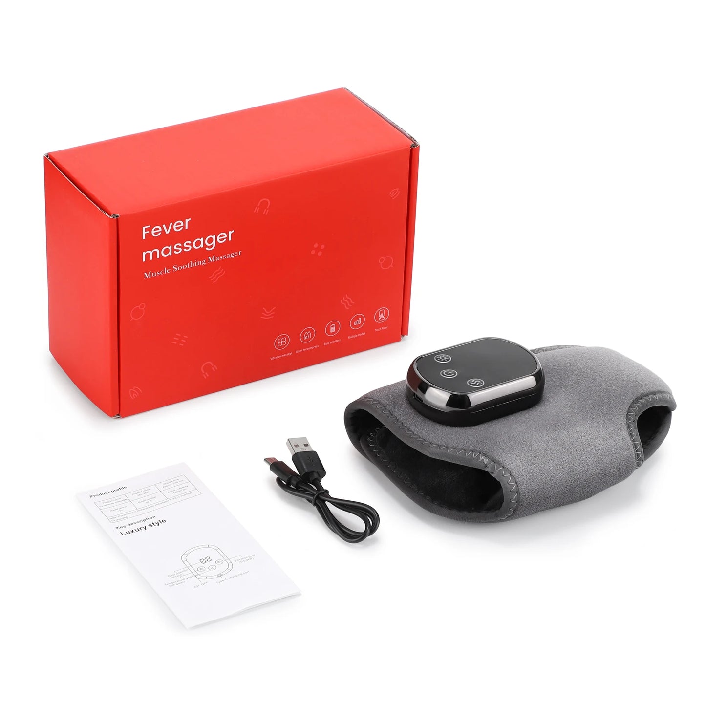 Heating Ankle Massage Belt Electric Hot Compress Vibration Massage Hand Wrist & Foot Ankle Guard Band Carpal Wrap Support Brace